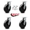 Service Caster 12'' Extra Heavy Duty Phenolic Swivel Caster Set with Swivel Locks , 4PK CRAN-SCC-KP92S1230-PHR-BSL-4 - alternate 3